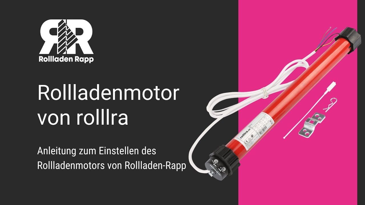 Einbau / Montage - Rollladenmotor Rohrmotor von ROLLLRA | EU-Versand ✓
