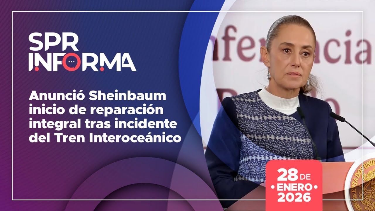SPRInforma: Anunci&oacute; Sheinbaum inicio de reparaci&oacute;n integral tras incidente del Tren Interoce&aacute;nico