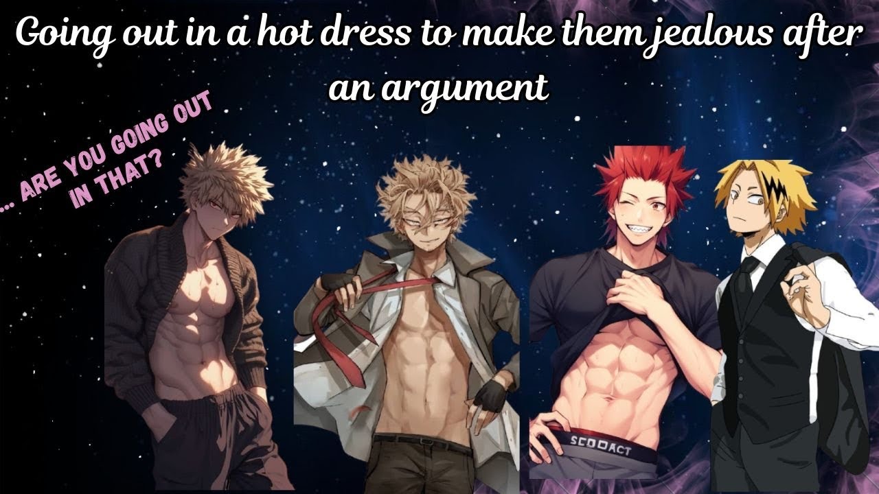 Going out in a hot 🥵 dress to make them jealous after an argument. MHA x YN  (Pt. 1)