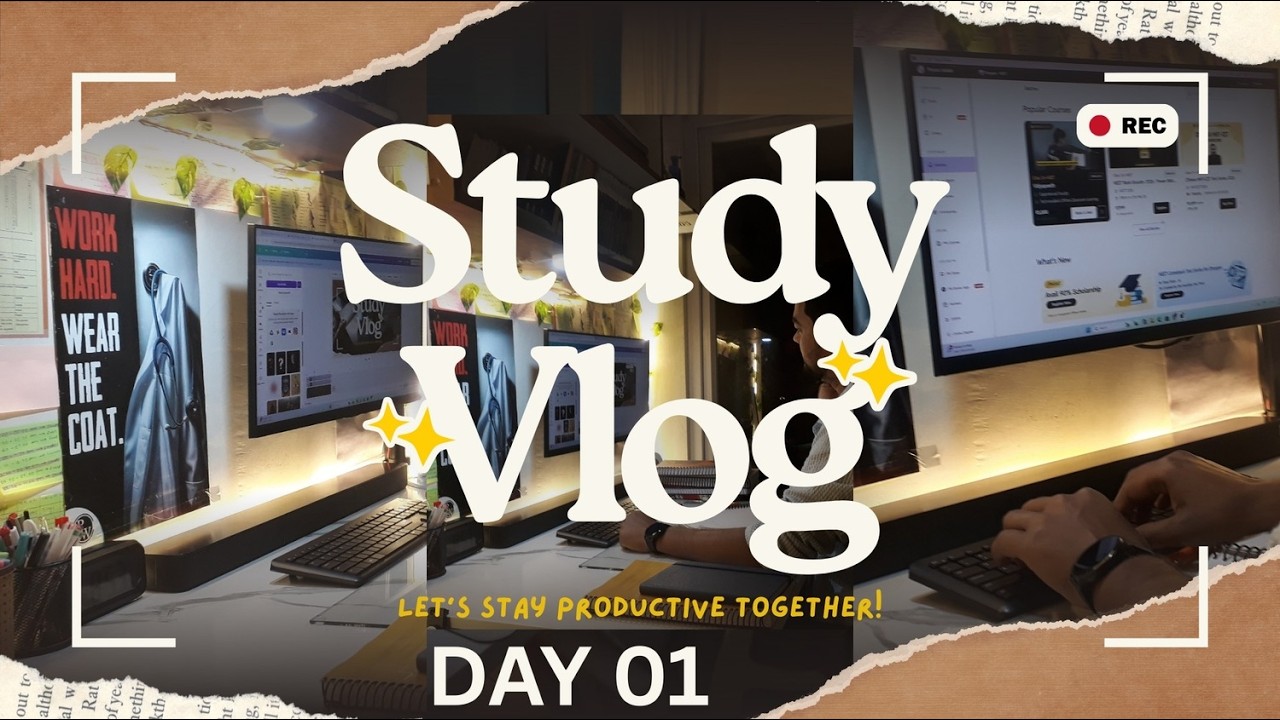 DAY 01 | STUDY VLOG ✨ NEET 2027 ASPIRANT [EX ALLEN KOTA CLASSROOM STUDENT] | STUDY MOTIVATION | NEET