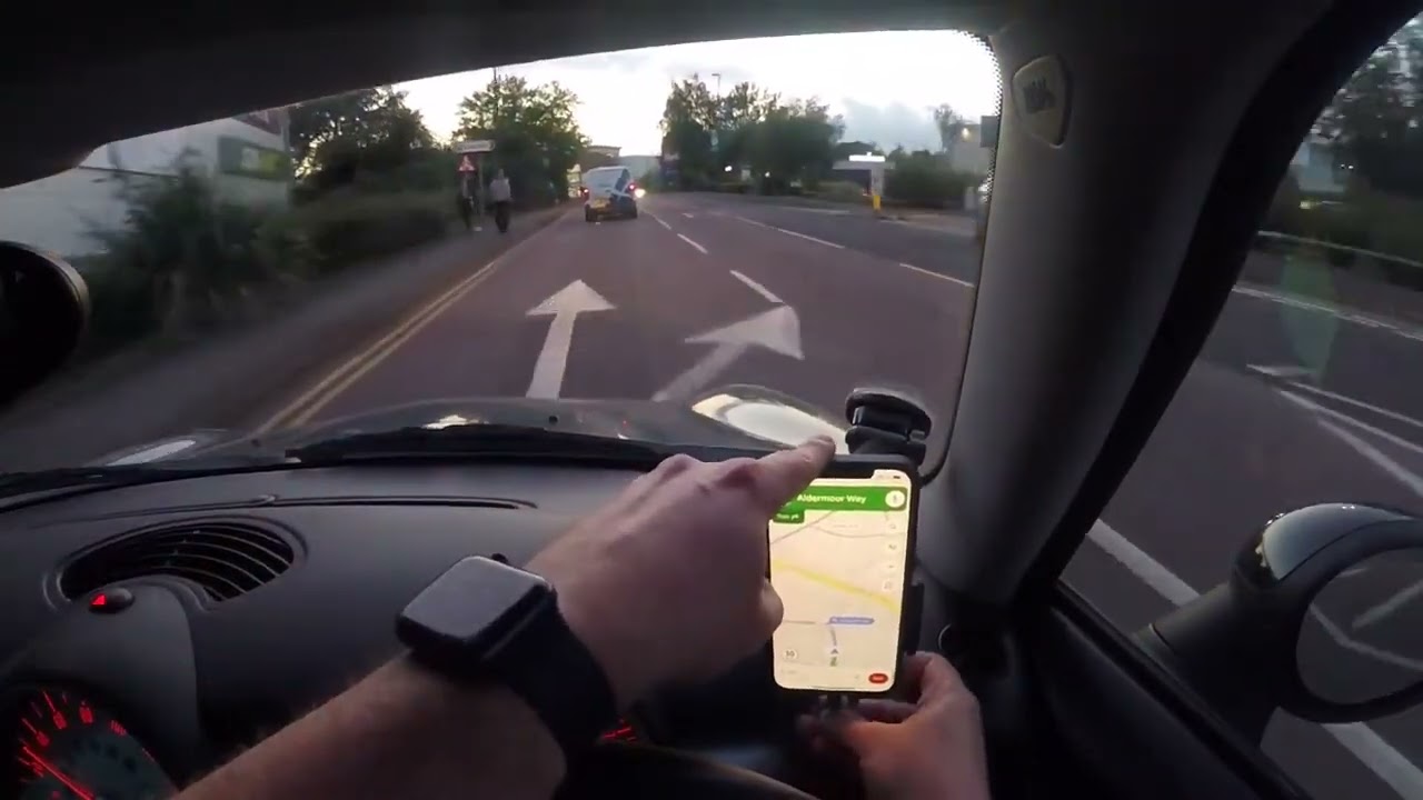Uber Eats in a Car Bristol UK