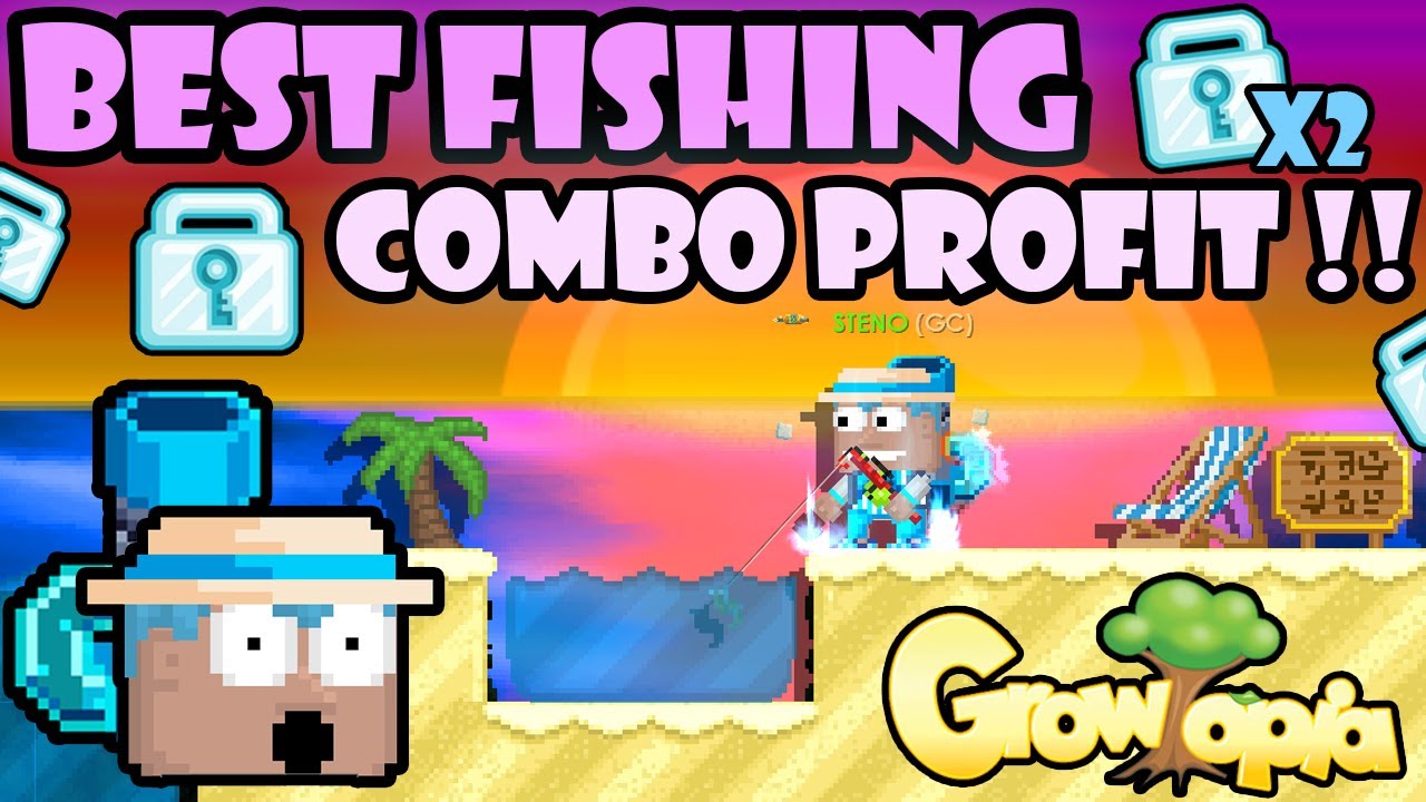 THE BEST FISHING COMBO PROFIT IN GROWTOPIA!! | GrowTopia Profit 2022
