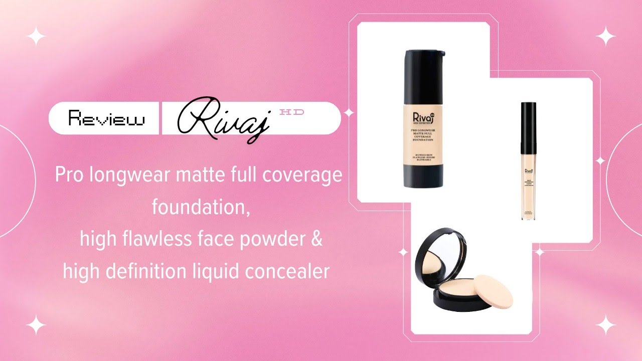 Rivaj HD foundation review| Rivaj HD face powder| Rivaj HD liquid concealer|#rivajuk| honest review