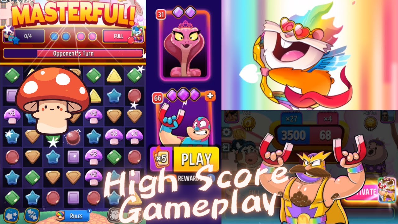 High Score Gameplay, Diamond Booster Defeating Legendary/SE Boosters, Match Masters #Match #Masters