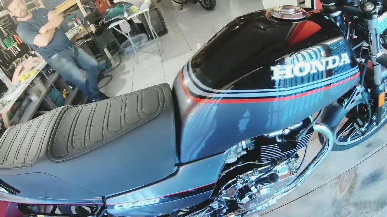 ANTIGA Cb450 Dx 1988 ficou pronta Após um Ano em reforma Montada pelo rei das CBS!