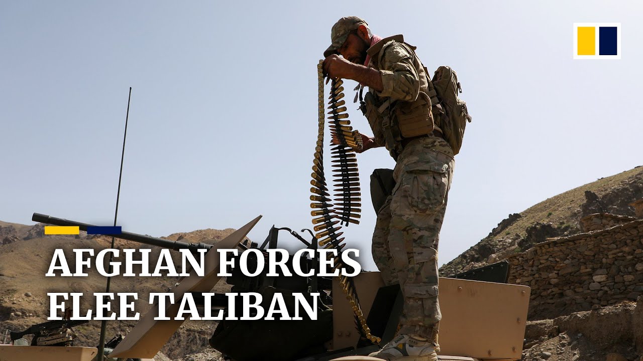 Afghan security forces flee without a fight as more districts fall to the Taliban