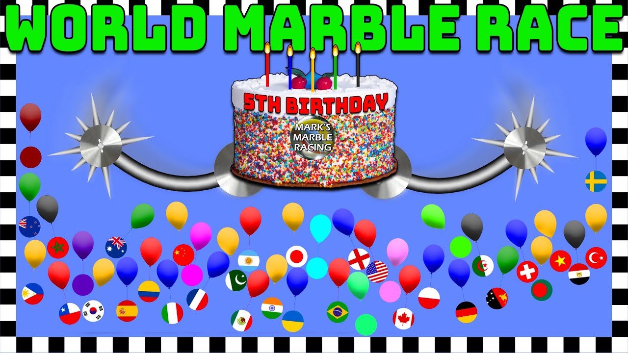 Marks Marble Racing World Marble Race 5th Birthday Special