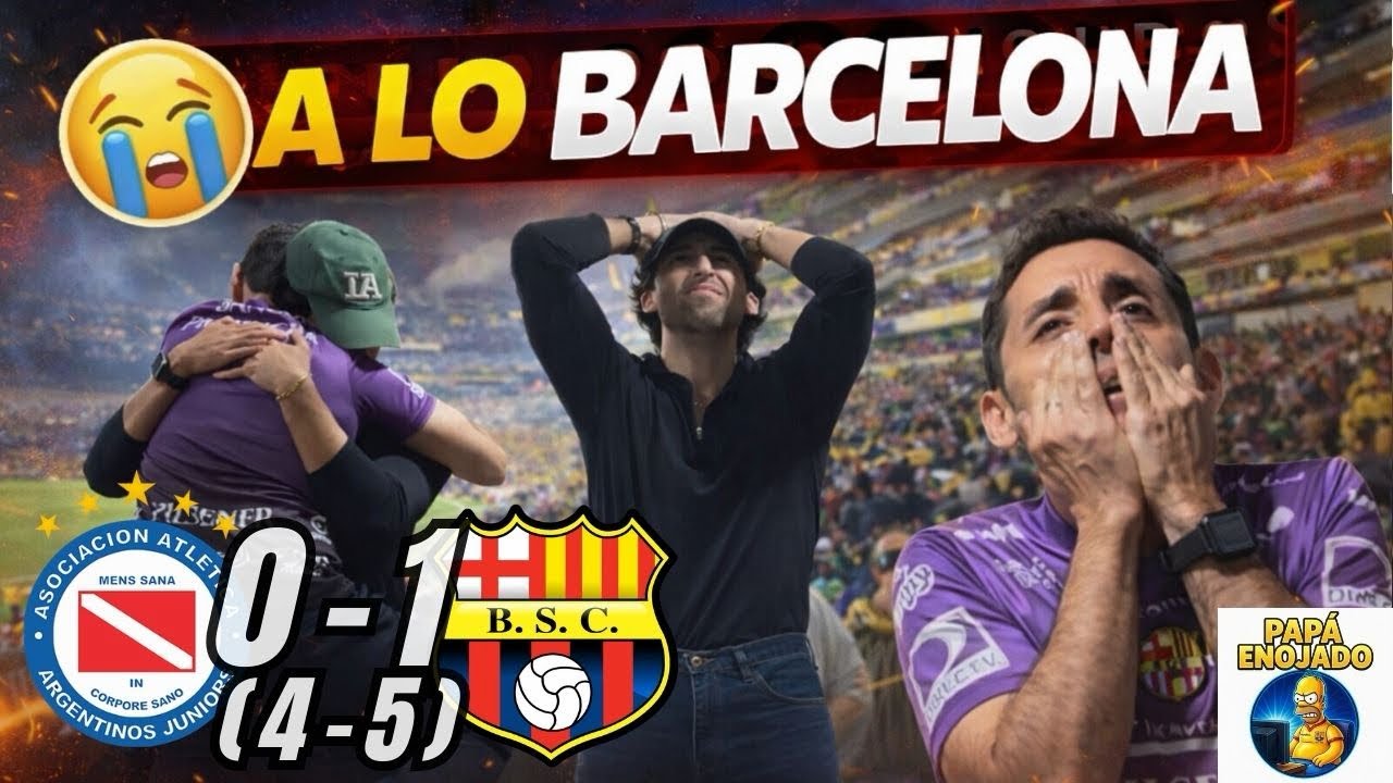 ¡CLASIFICACIÓN A LO BAAAARRRCELONAA! ARGENTINOS JRS. 0-1 BARCELONA SC (4-5 PENALES)
