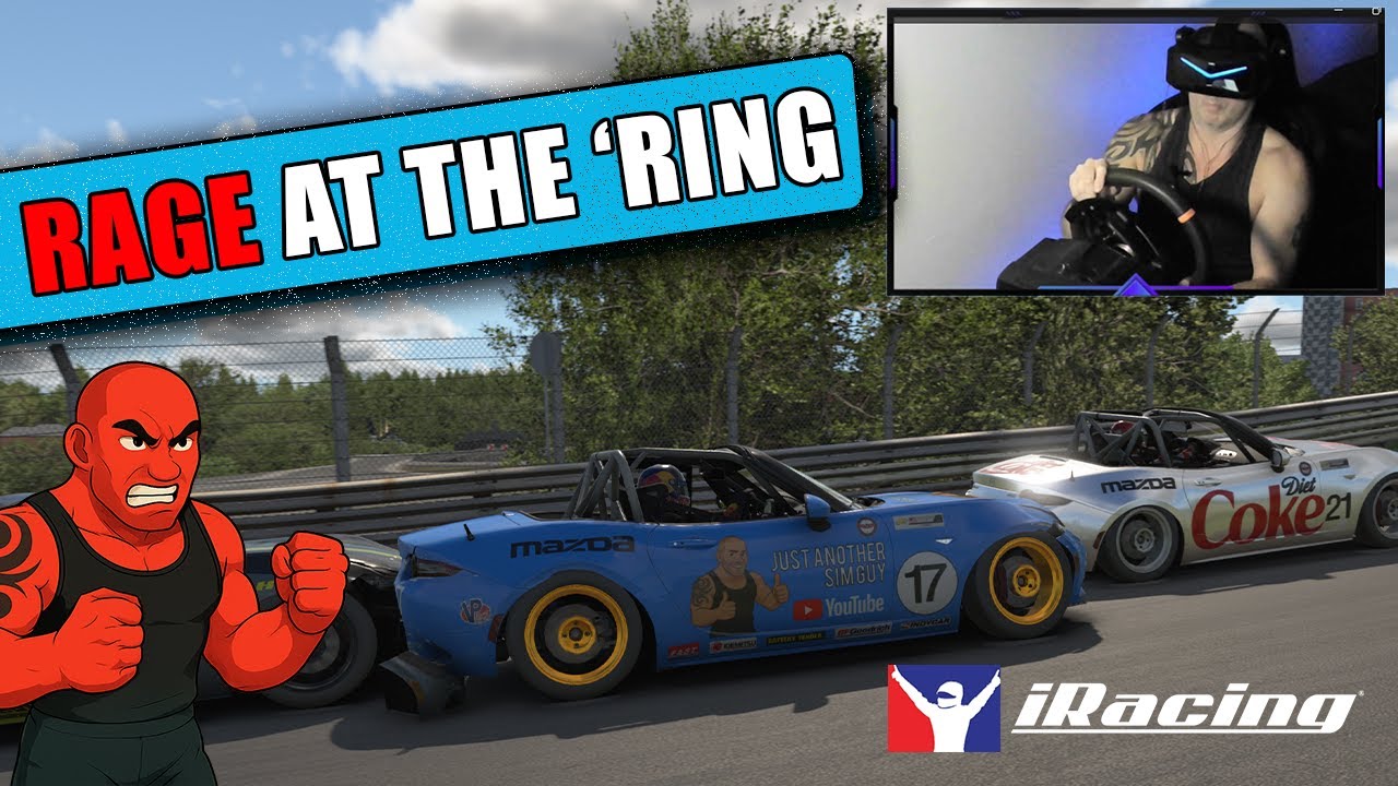 Когда идиоты из iRacing сводят тебя с ума! Я в этой гонке совсем потерял контроль!