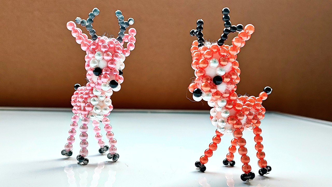 Beaded Deer | how to make beaded deer | beaded animals