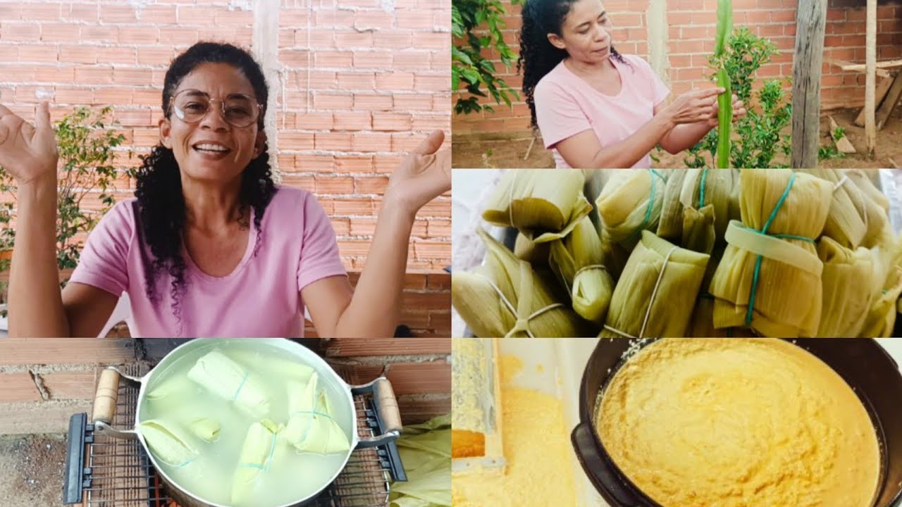Foi dia de fazer pamonha delícia 😋 + Plantei pitaya. 