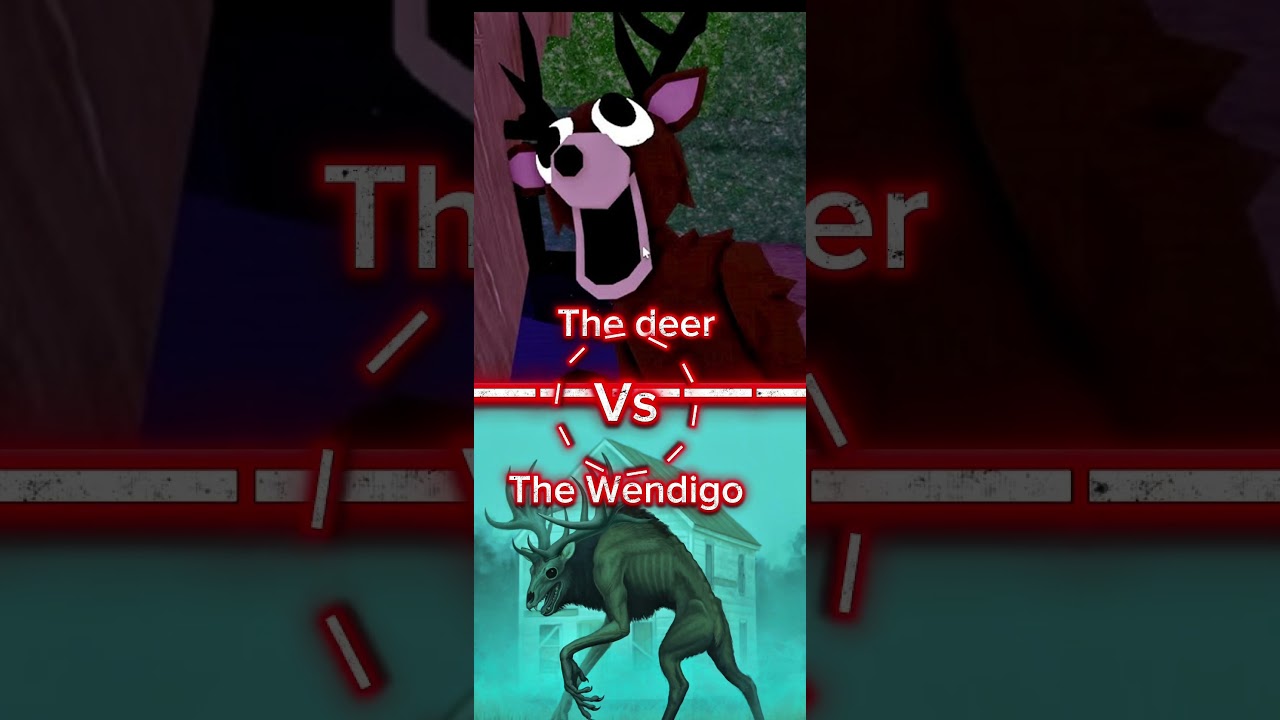 The deer vs the Wendigo #99nightintheforest #wendiego