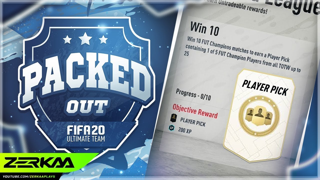 NEW PLAYER PICKS OBJECTIVES IN FUT CHAMPS! (Packed Out #111) (FIFA 20 Ultimate Team)