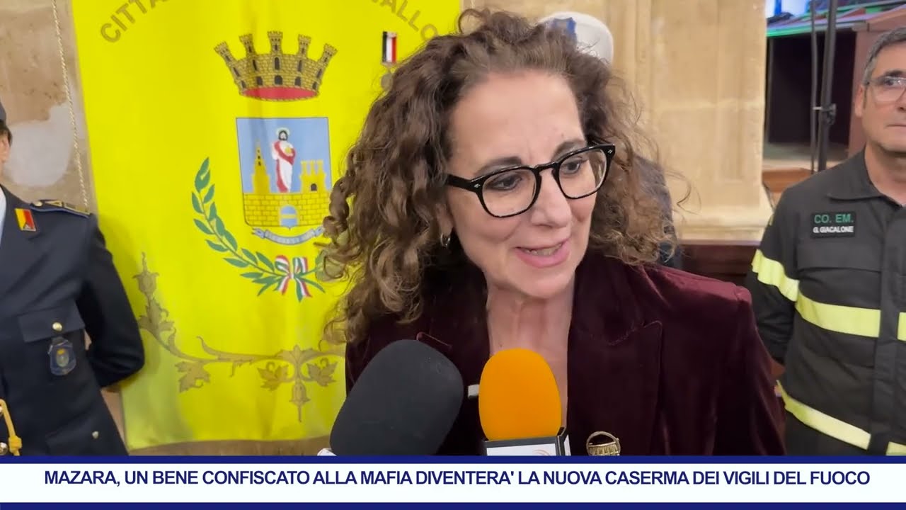 MAZARA, UN BENE CONFISCATO ALLA MAFIA DIVENTERA' LA NUOVA CASERMA DEI VIGILI DEL FUOCO
