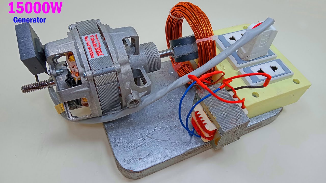 Get Free energy 15000w 220v powerful electric generator using 100% copper wire