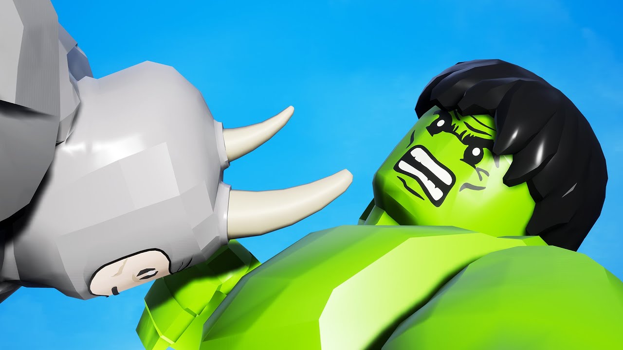 HULK VS RHINO - EPIC BATTLE in Lego Marvel Superheroes KwakyGaming (NRG) Lego Game