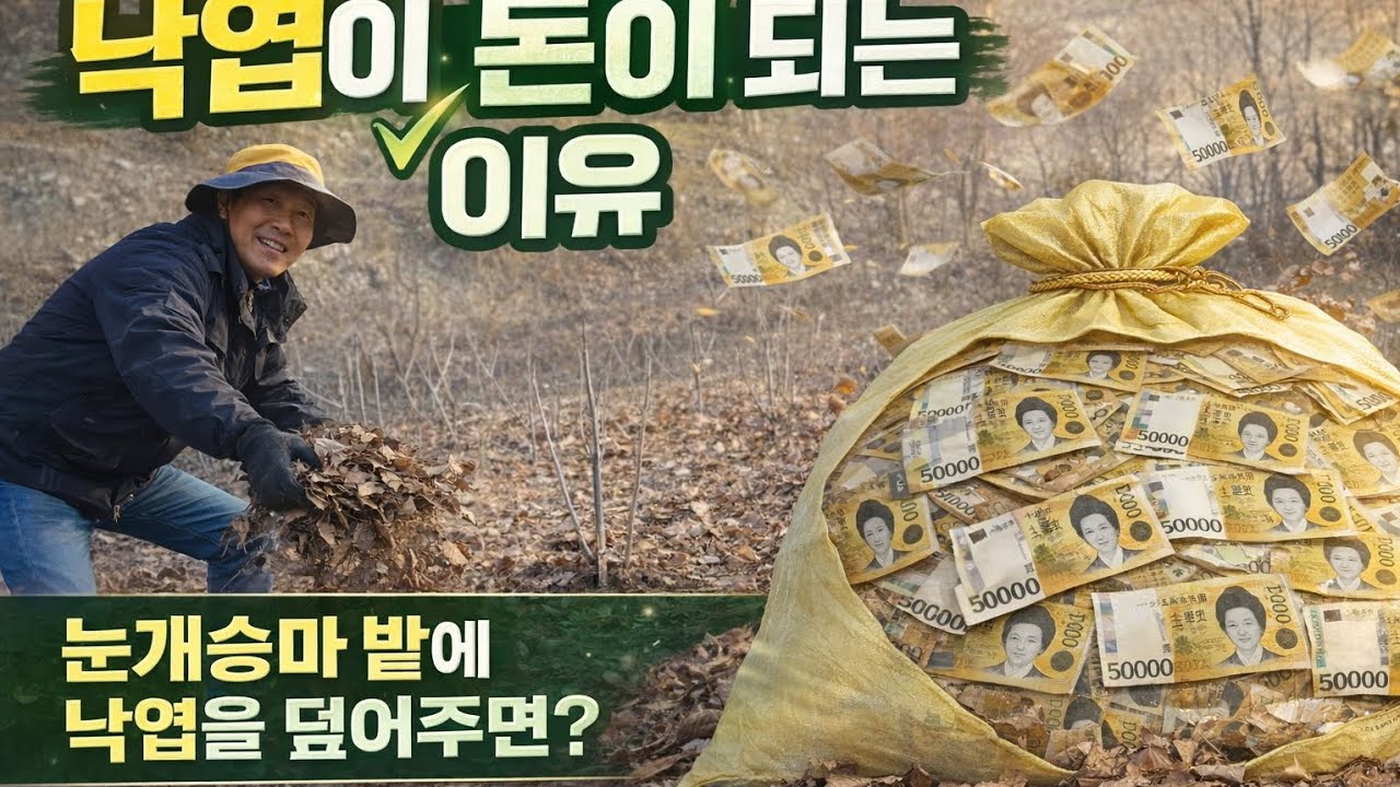 산에 널린 낙엽, 눈개승마 농사에 돈이 되는 이유