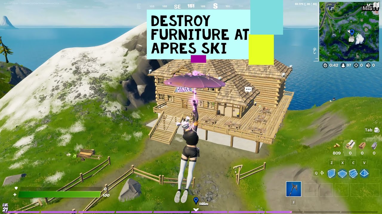 Destroy Furniture at Apres Ski - Fabio Sparklemane Party Locale Questline