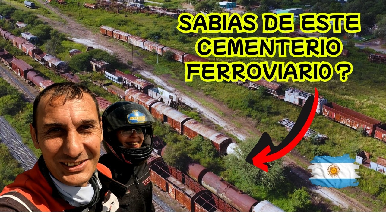 Explorando localidades de San Luis en moto | El cementerio de vagones de Villa Salles.