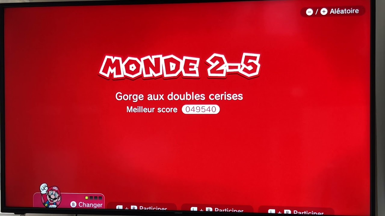SUPER MARIO 3D WORLD : Monde 2-5 Gorge aux doubles cerises 3 étoiles