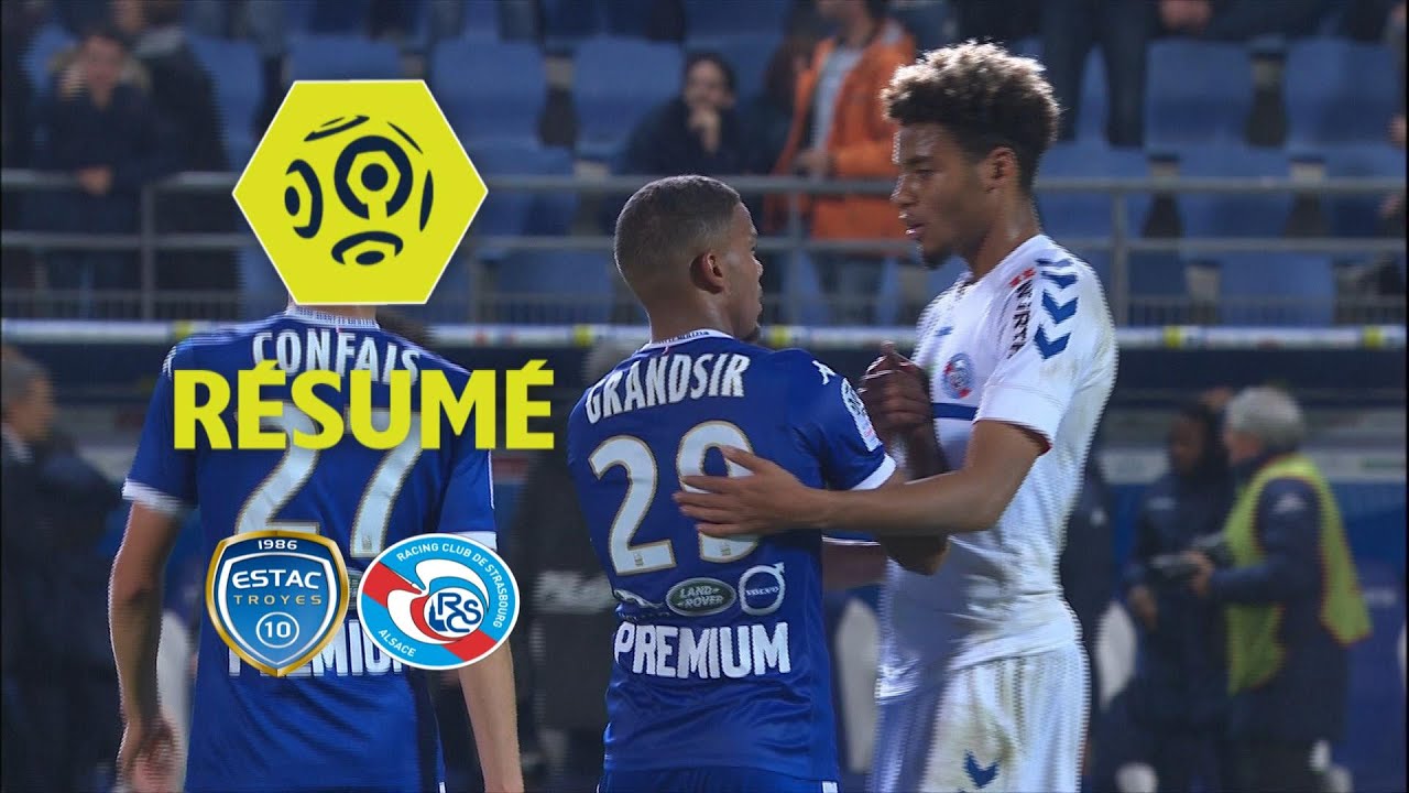 ESTAC Troyes - RC Strasbourg Alsace (3-0)  - Résumé - (ESTAC - RCSA) / 2017-18