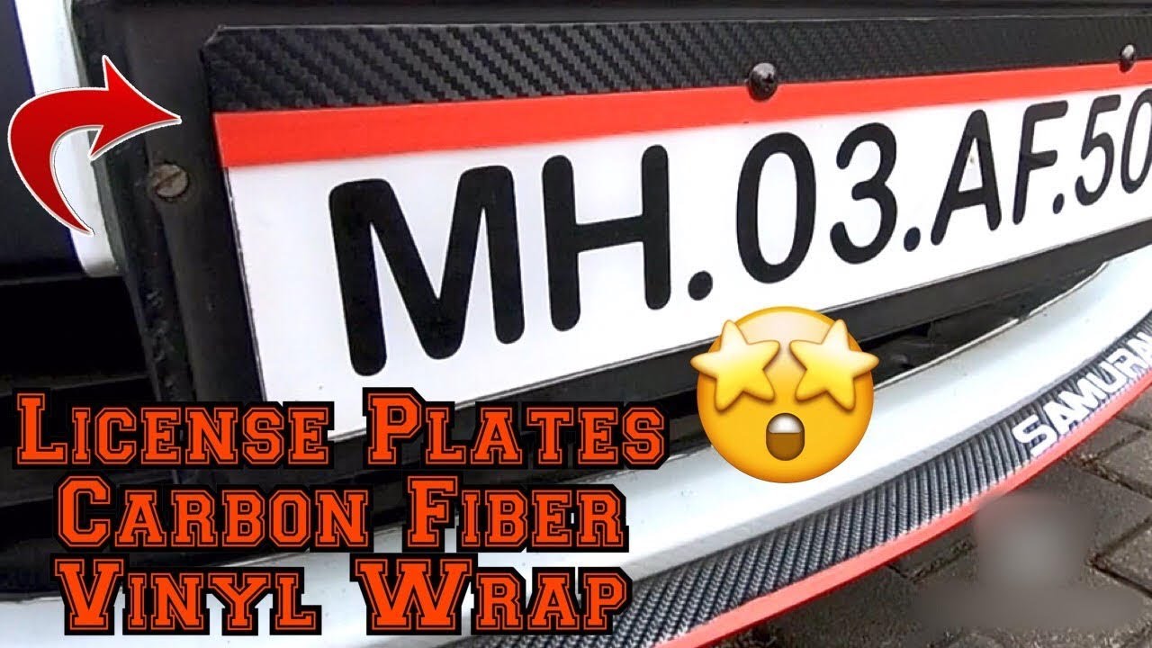 How to wrap license plates with vinyl  - Ep 17 of Honda Civic DIY modification series by Preet Singh