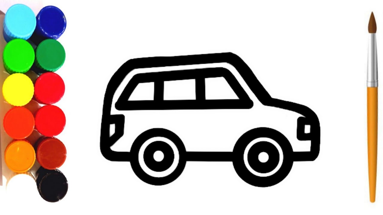 Vehicles Drawing, Painting and Coloring for kids 🧒 #vehicles #gaari #drawingforkids #kidsdrawing