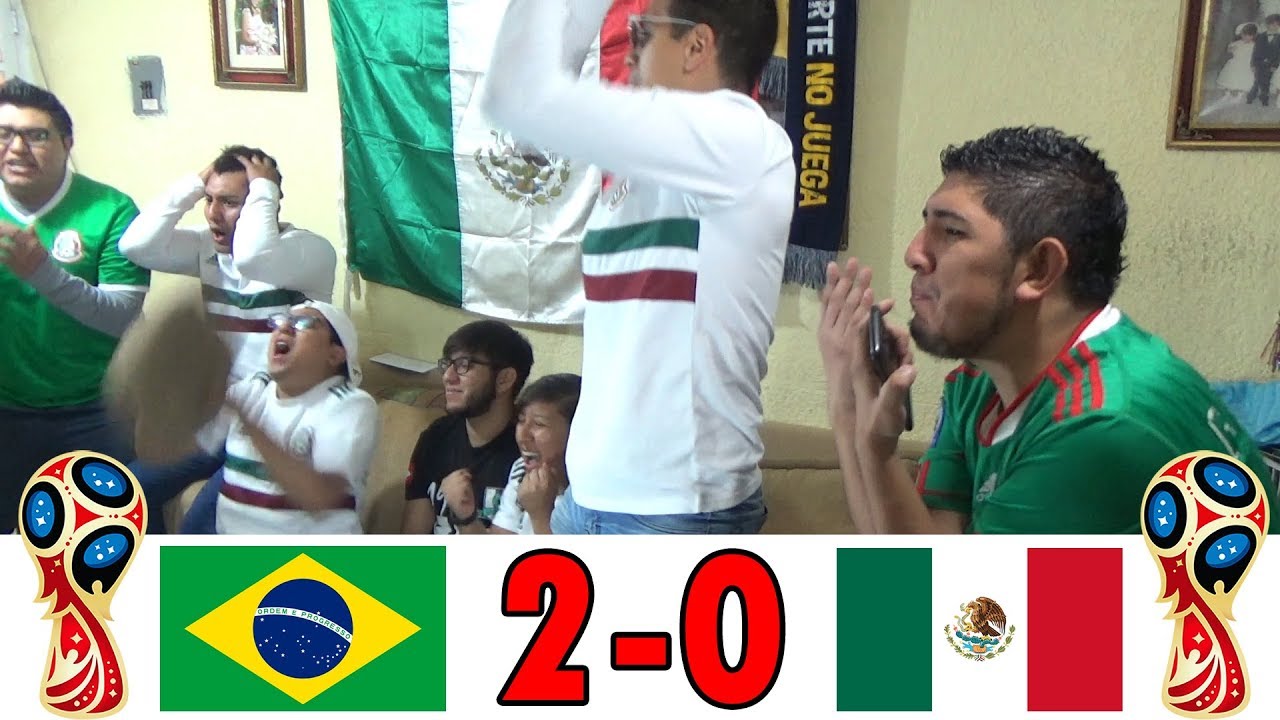 ¡¡¡ELIMINADOS!!! REACCIONES BRASIL VS MÉXICO 2-0