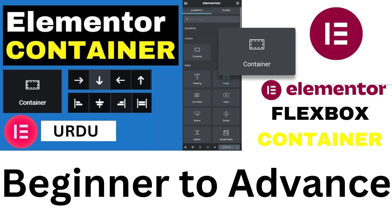 Elementor Flexbox Container Full Tutorial |URDU 2024 | How The Elementor Flexbox Container Works