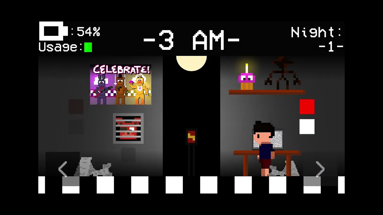 Прохожу FNAF но в 2D