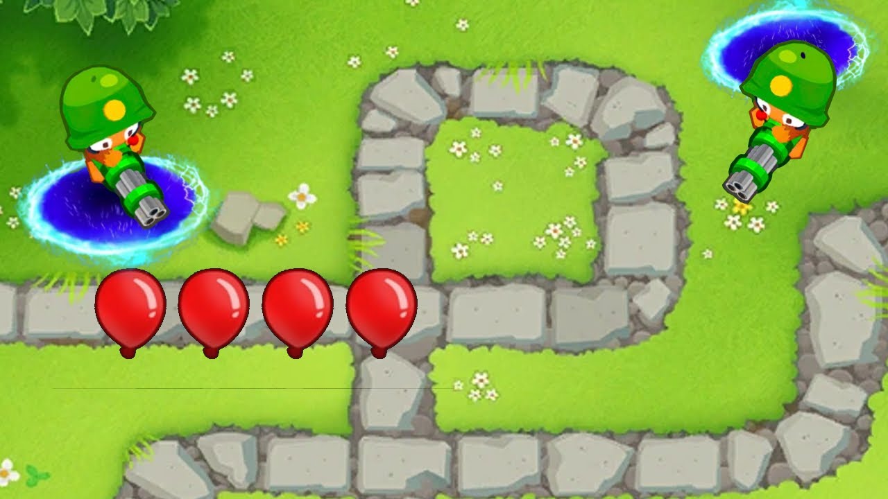 Bloons TD6, But Towers Teleport
