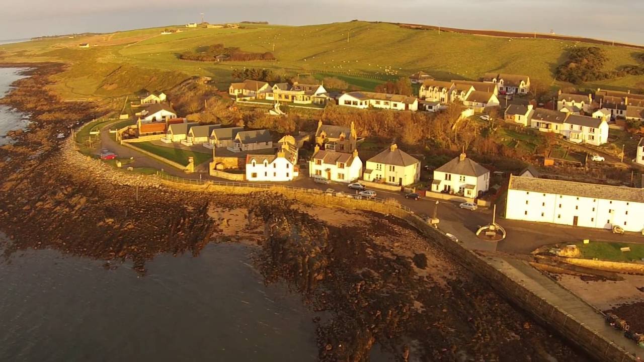 Portmahomack drone footage 2  Harbour end, December 2016