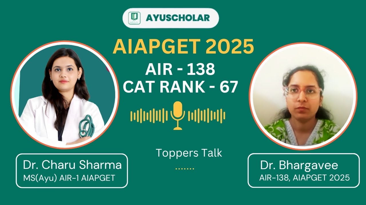 AIAPGET 2025 Topper Interview: Dr. Bhargavee Ravindra, AIR 138 Shares Her Success Secrets