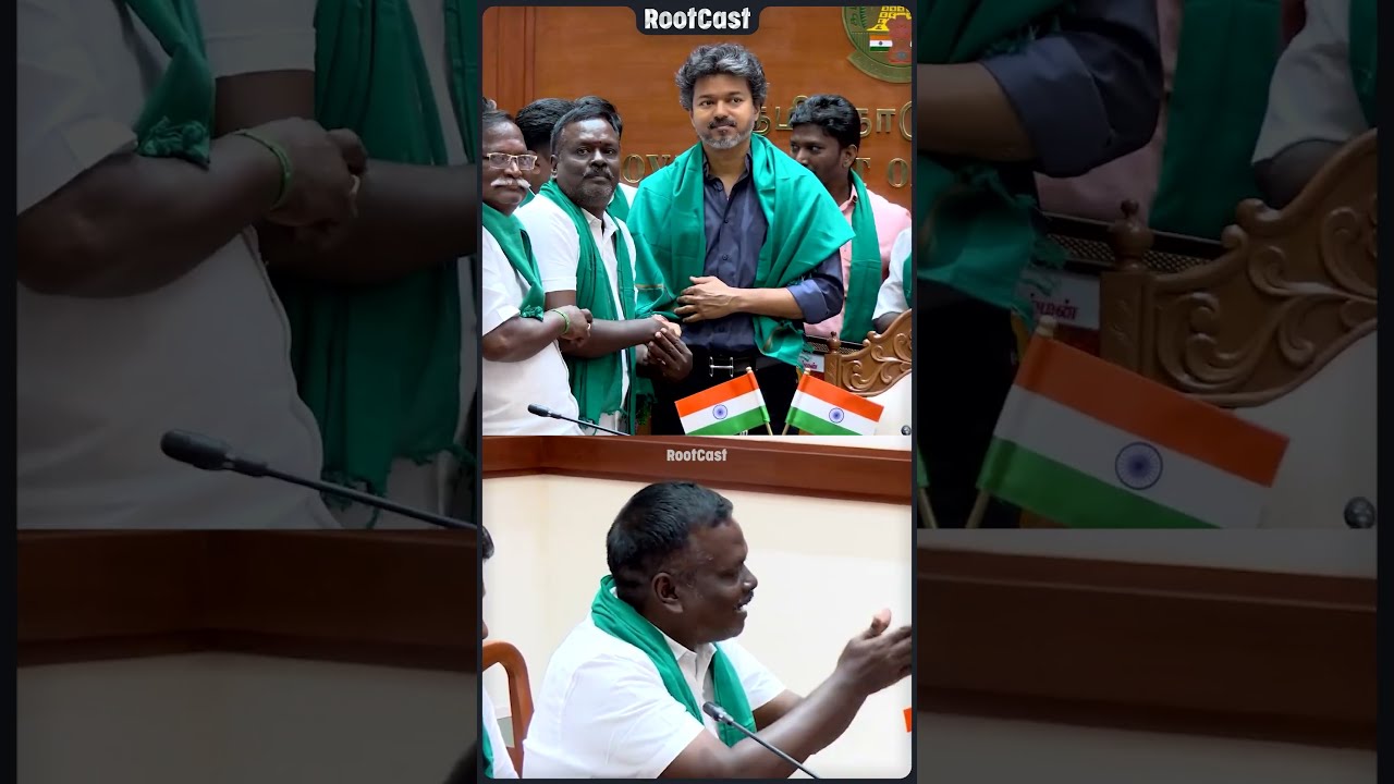 Parandur Farmers Meet Vijay Emotional Moment After Airport Cancellation | Rootcast