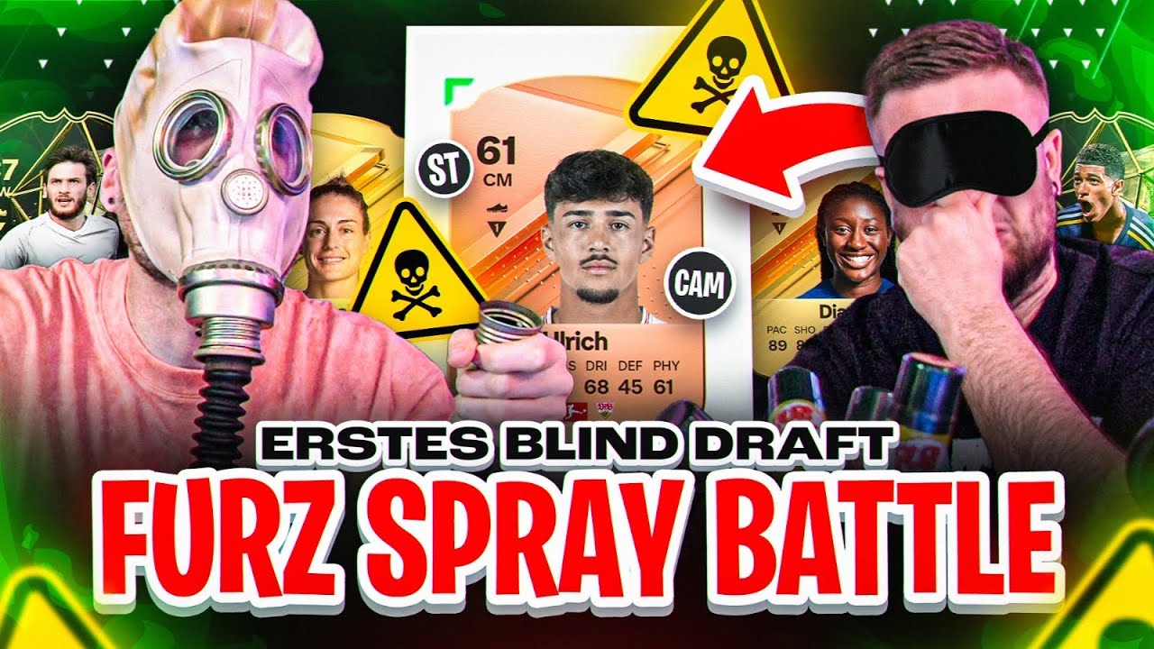 Unglaubliches LUCK im ERSTEN BLIND DRAFT 😳 Wer muss 1 MIN FURZSPRAY IHALIEREN 🤢EA FC 24