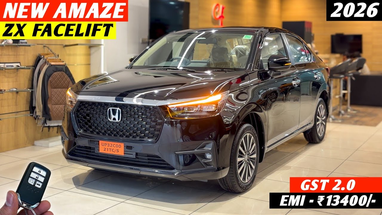 Honda Amaze ZX 2026 | Honda Amaze Black Colour | On Road Price