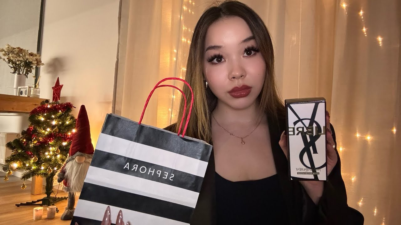 ASMR showing Christmas gifts and new products🎄 Whispering | Mouth Sounds АСМР мои недавние покупки
