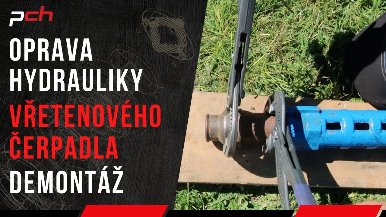 Oprava hydrauliky vřetenového čerpadla - demontáž