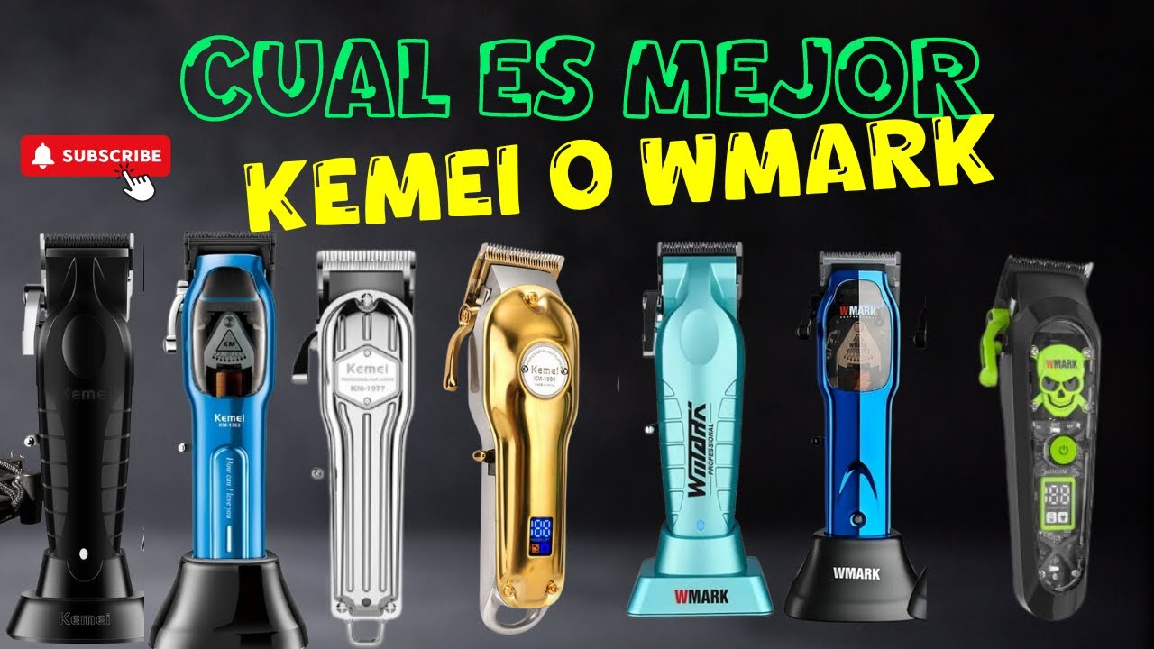 🌟 ¡No compres sin ver esto! 🚫 Kemei vs. Wmark – ¿Cuál es mejor? 🤔 #templobarber #wmark #kamei #vgr