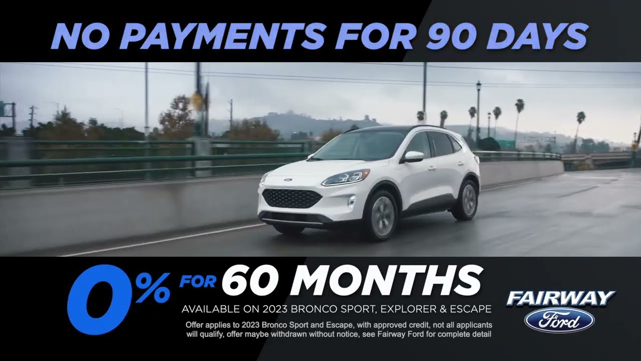 ZERO% on SUVs at Fairway Ford