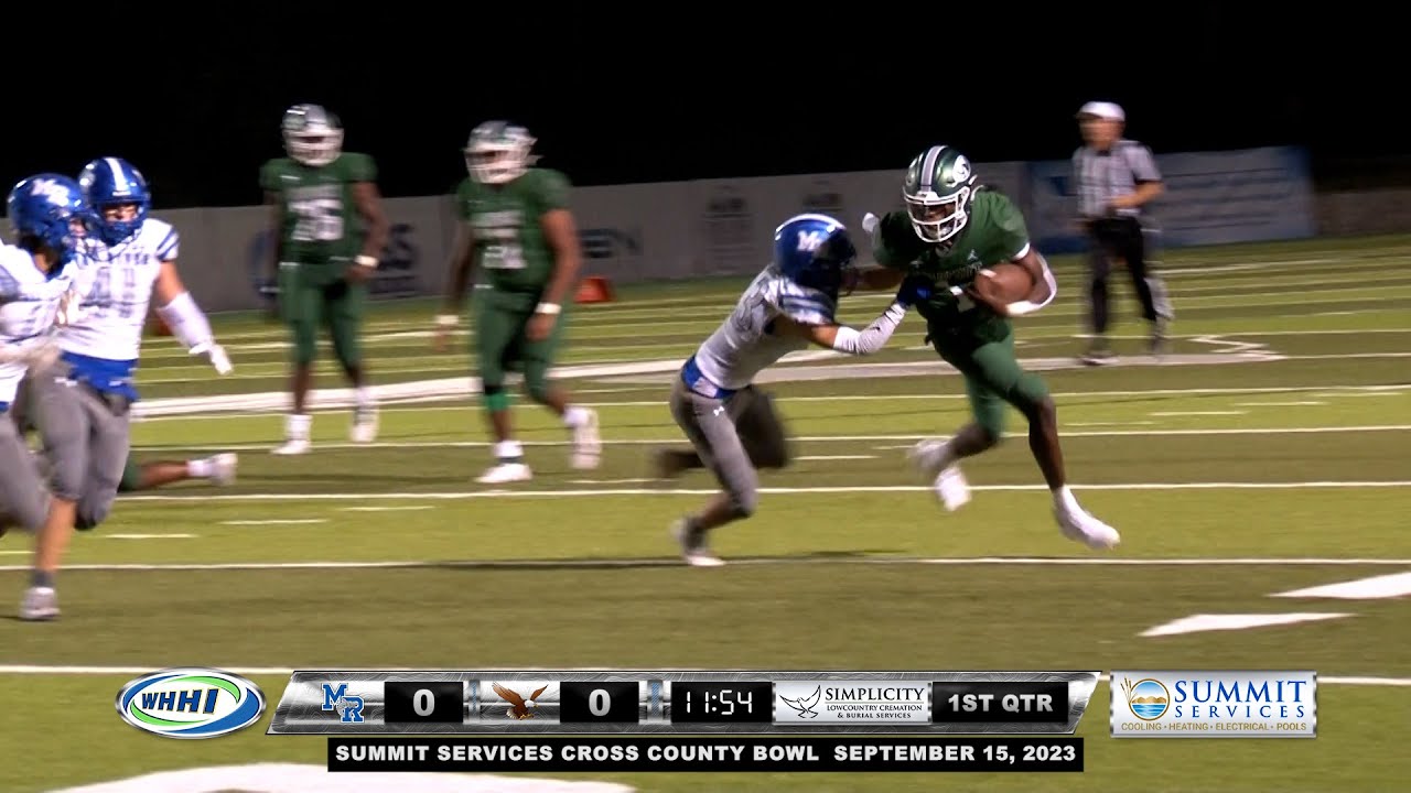 FOOTBALL | May River Sharks at Beaufort Eagles 2023 | Cross County Bowl Full Game | WHHITV