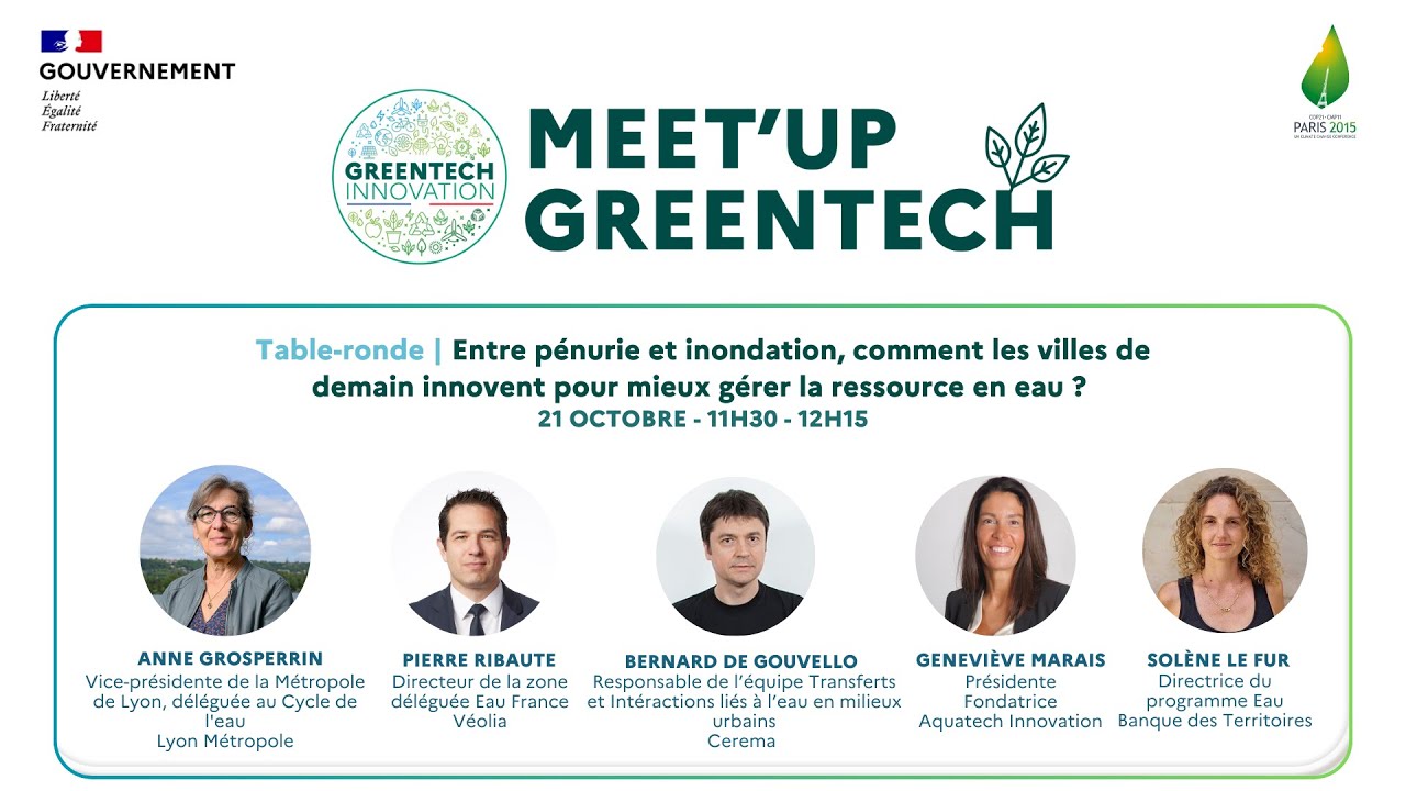 TR : Comment les villes de demain innovent pour mieux gérer la ressource en eau ?