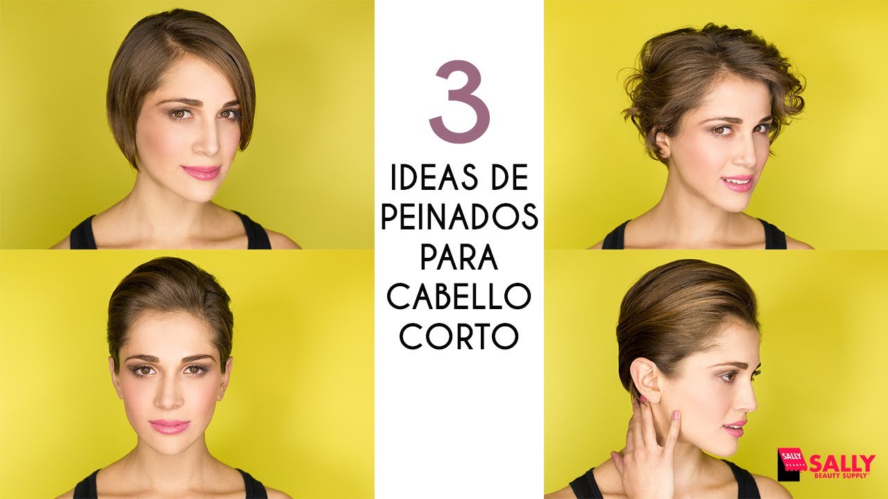 3 Ideas de Peinados para Cabello Corto