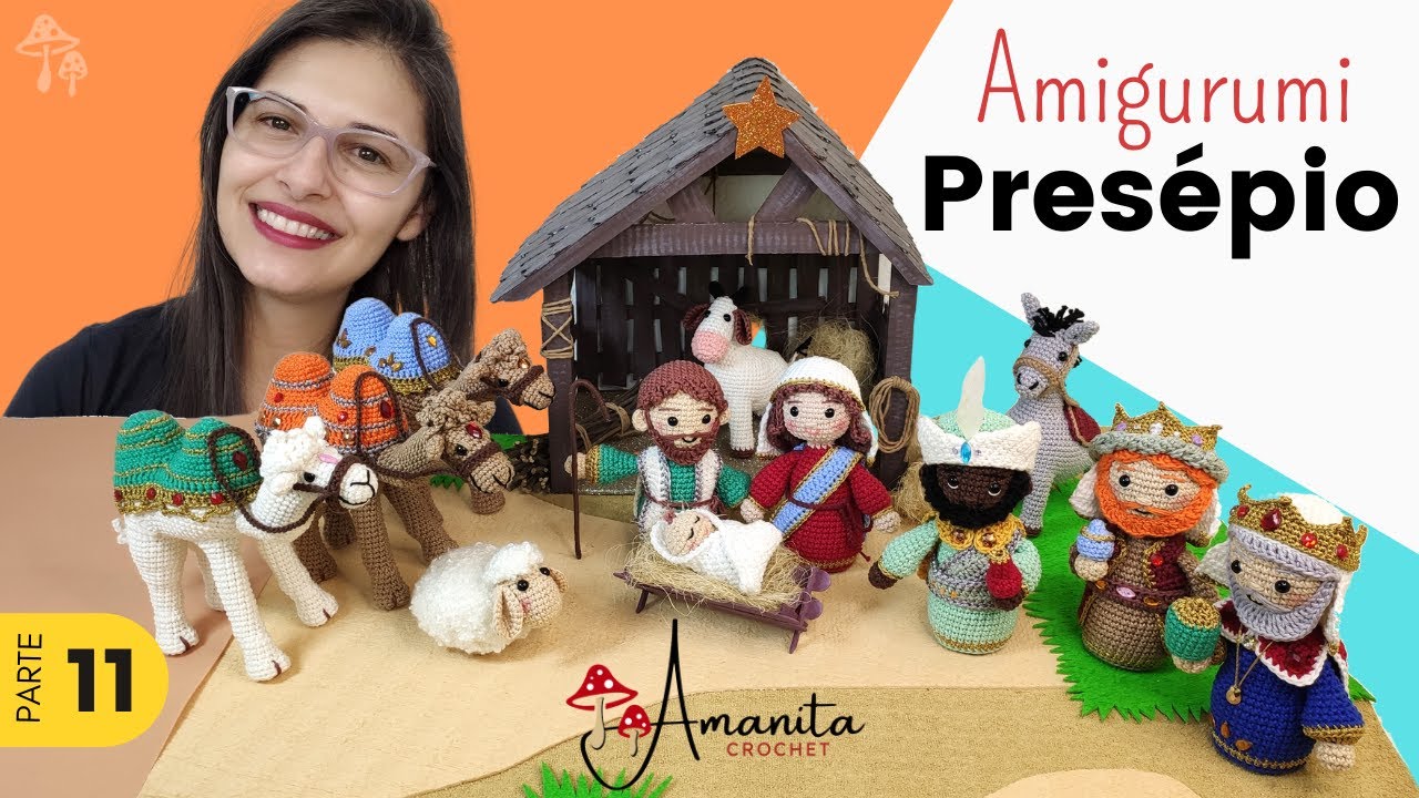 ∙∘○ amigurumi ○∘∙ Presépio » 11/12 | Camelo | Montagem, adereço e finalização.