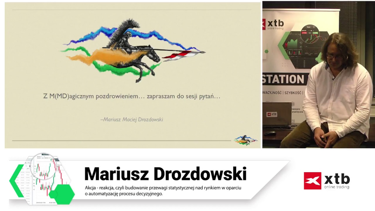 Mariusz Drozdowski na XTB Trading Club | Akcja - Reakcja, czyli budowanie przewagi...