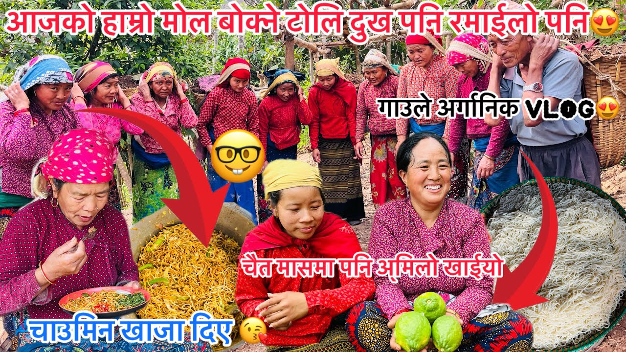 Gau Ghar Ma Dukh Pani Chha Ramailo Pani Chha 😂|| Mol Bokne Lai Chawmin Ra Amilo Khaja |Village Life😍