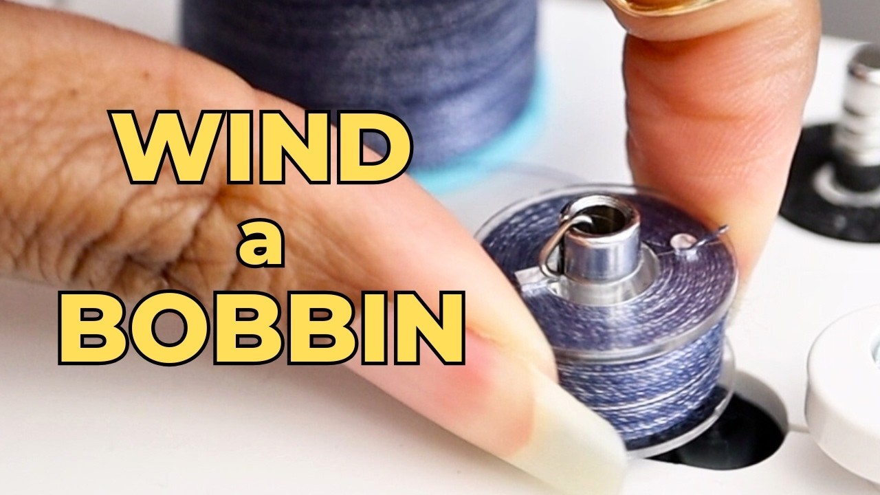 How to Put Thread on a Bobbin | Beginner Sewing Tutorial