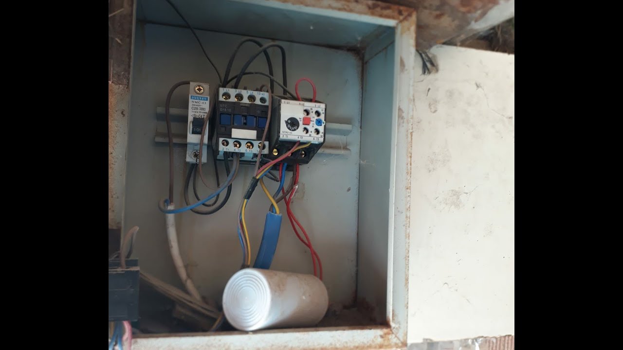 Derinkuyu Dalgıç Pompa pano montajı ve Elektirik Bağlantısı.monafaze sigorta panosu.