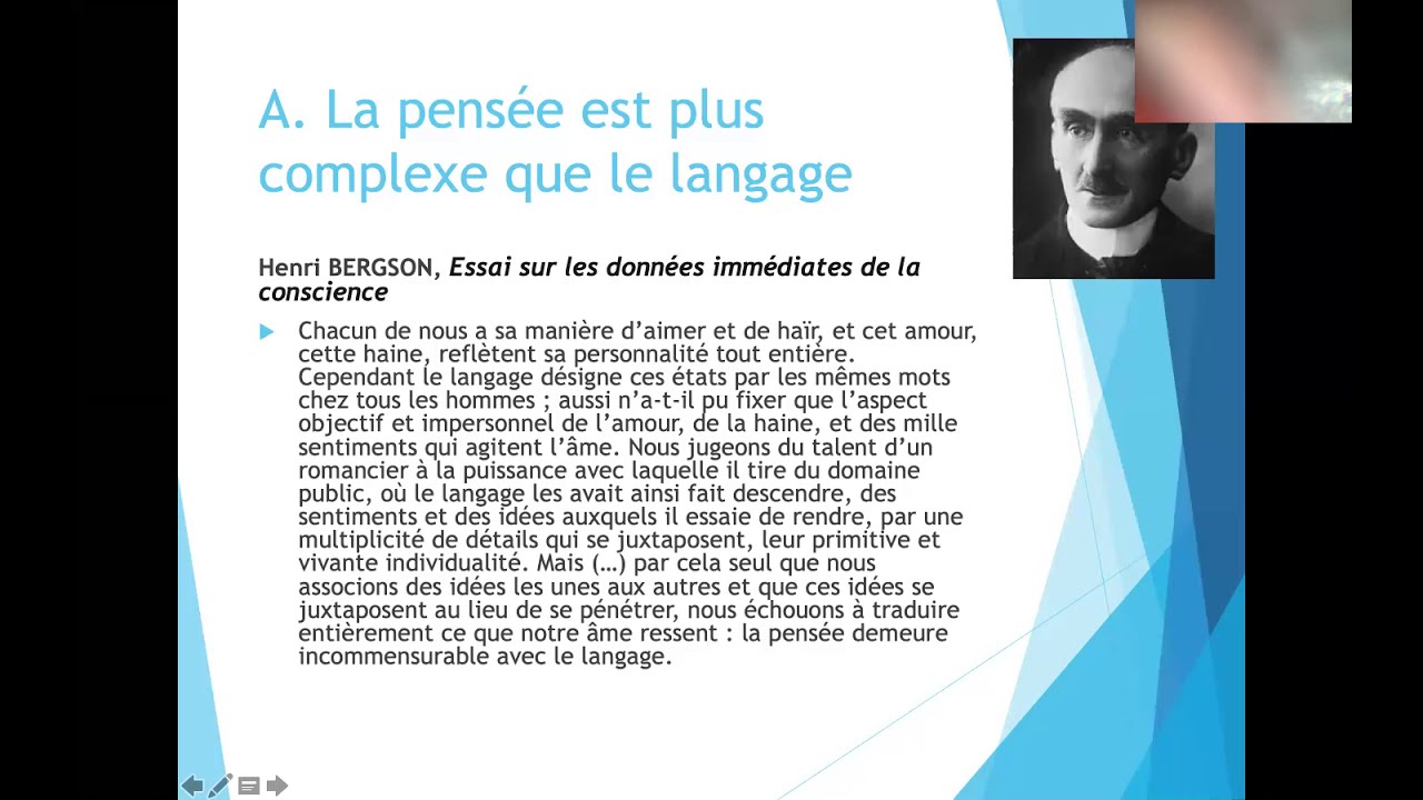Le langage trahit-il la pensée? I. A.