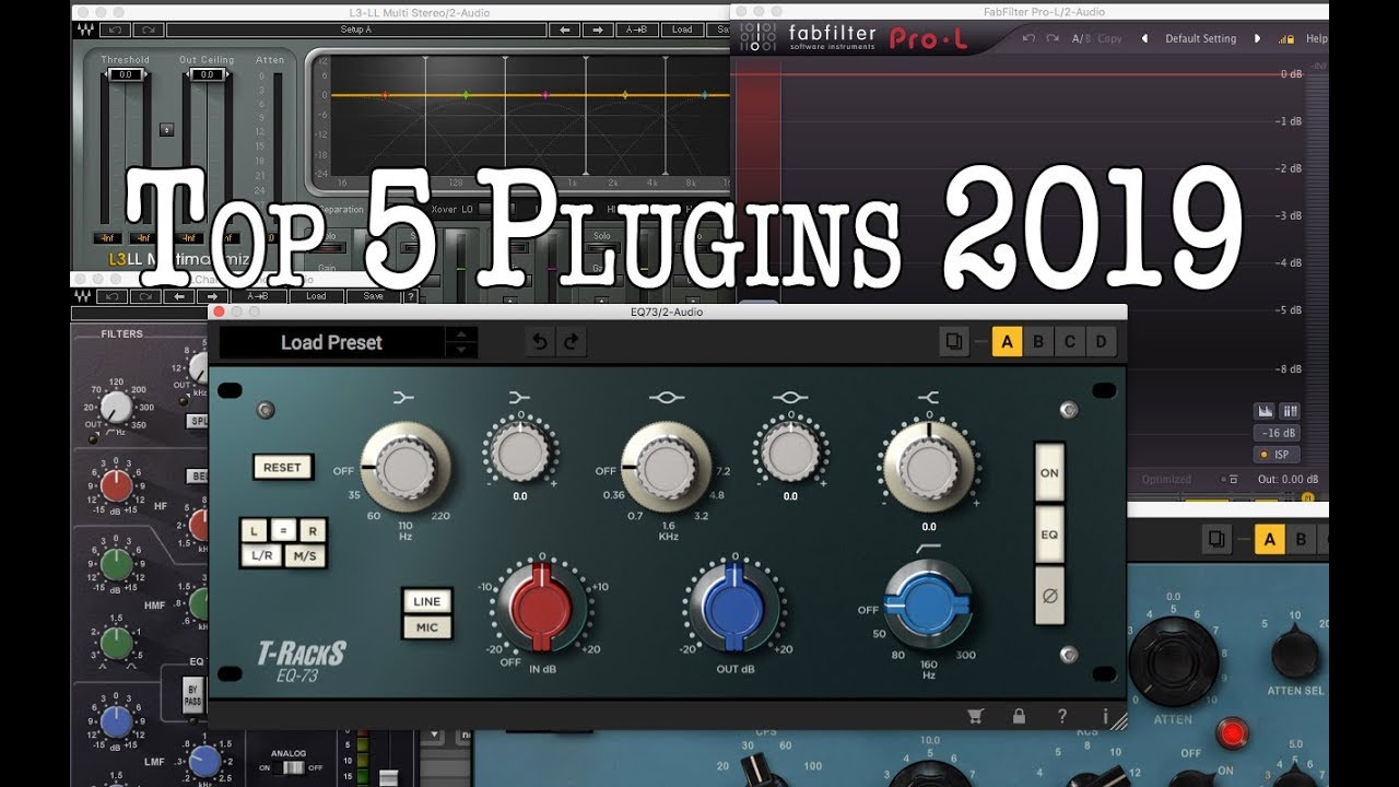 Top 5 Mixing and Mastering Plugins  2019